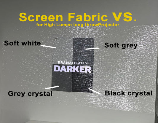 What Standard Throw Screen Fabrics perform best in low-light conditions？