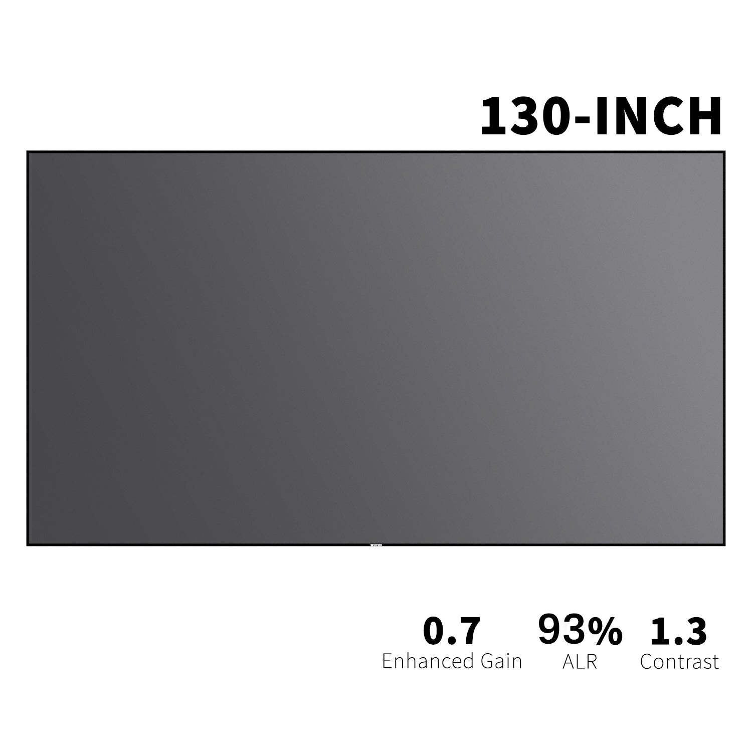 130inch Seamless Giant ALR/CLR Screen 0.7 Gain, 93%ALR,1.3Contrast