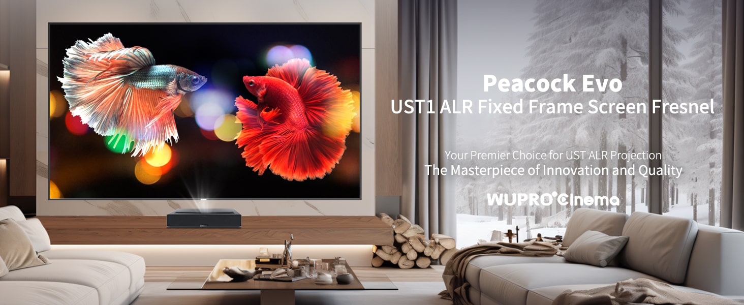 WUPRO Cinema Peacock Series Fresnel ALR Screen released in December 2024.The projection screen with the best image quality