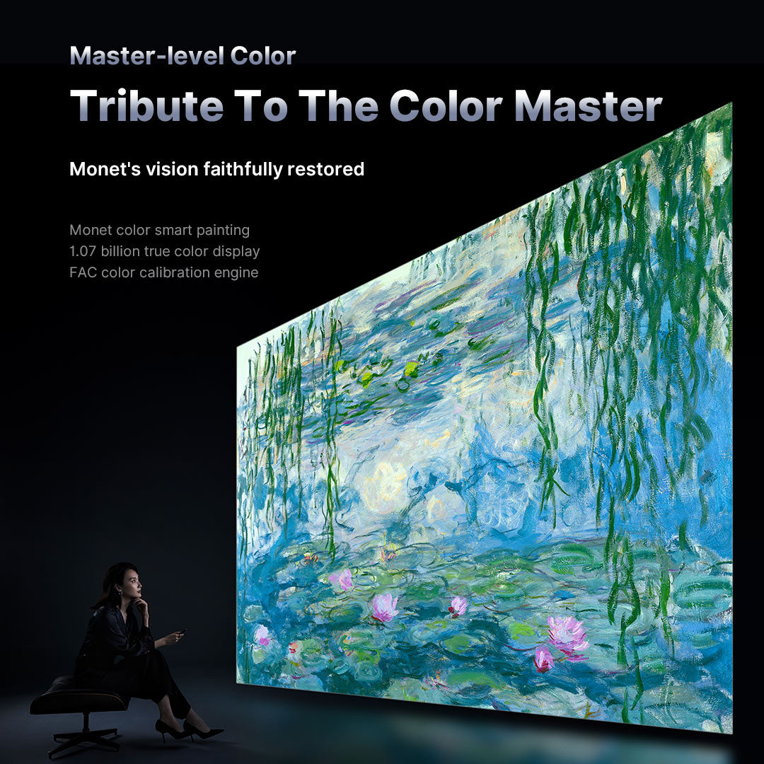 Monet's colors with 1.07 billion colors