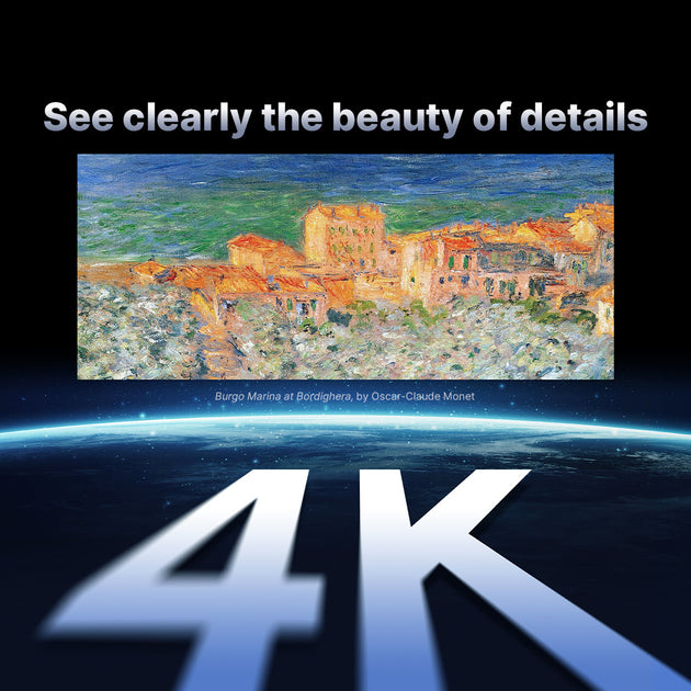 4K UHD projector with cinema-quality picture quality