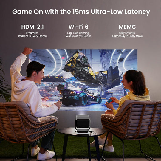 JMGO N1S Ultra 4K UHD projector ultra low latency ，MEMC