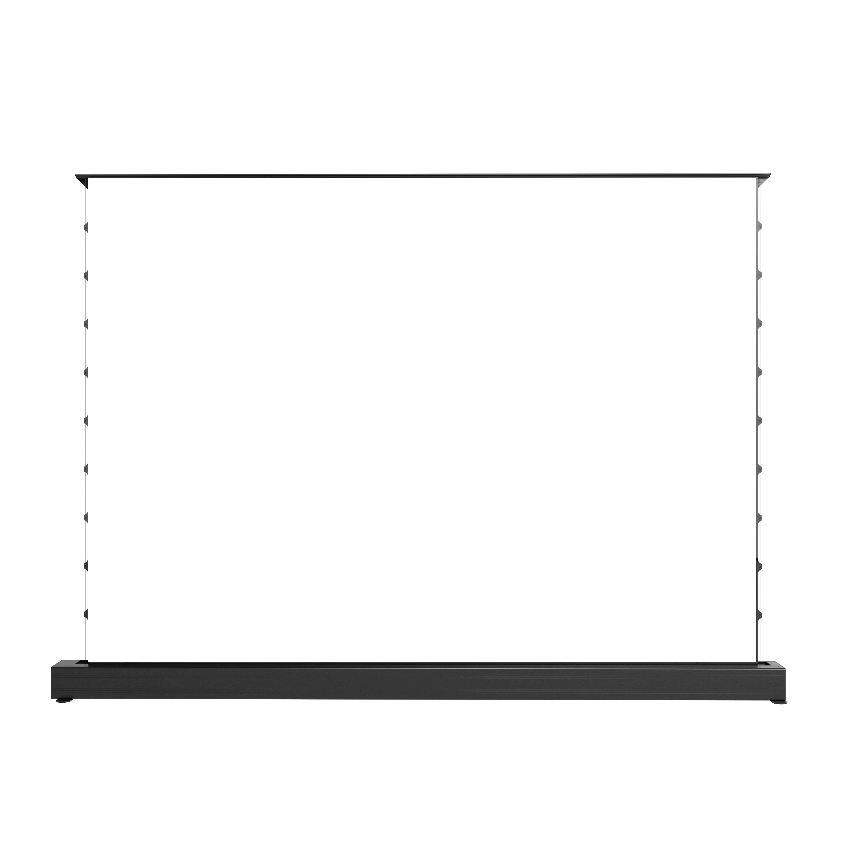 WUPRO Cinema White softMotorized Tension Floor Rising Projector Screen For Long Throw And UST Projector